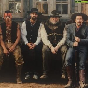 Martin Sensmeier Instagram - It’s been 6 years since “The Magnificent Seven” premiered on September 23rd, 2016. 
An experience that I’m eternally grateful for, far beyond words. 

Here’s a few photos from our time on set, some of which I’ve never shared before.🙏🏽🏹🔥🎞🎬