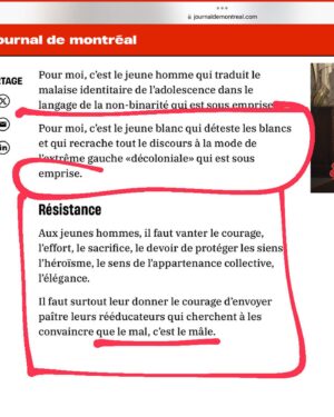 Martine Delvaux Instagram - Dernier écran @ledevoir