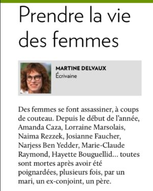 Martine Delvaux Instagram - #feminicides
