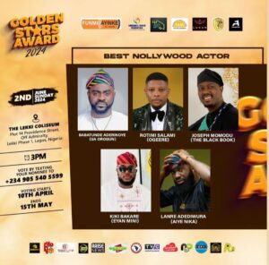 Martini Animashaun Instagram - Aiye Nika received 3 nomination. Thank you so much @goldenstarsaward we really appreciate it.