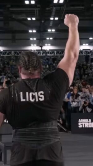 Martins Licis Instagram - #throwbackthursday to @martinslicis taking the Stone To Shoulder event win in dramatic fashion and securing the title of 2022 Arnold Strongman Classic Champion! 

#arnoldstrongmanclassic #arnoldclassic #asf #arnoldsportsfestival #arnoldsports #strongman