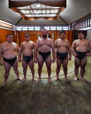 Martins Licis Instagram - First Day of sumo at 立浪部屋 (Tatsunami stable) in Japan, shooting for our YT series “Strength Unknown!” Do not underestimate this sport. It is brutal. It is explosive. It hurts. And I absolutely love it. 💪 More tomorrow! I hope to survive. 
頑張りまあしょう‼️ @reignbodyfuel 

Thank you @nonbei.power for helping us with this video!