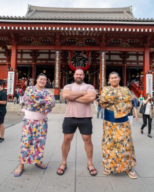Martins Licis Instagram - First Day of sumo at 立浪部屋 (Tatsunami stable) in Japan, shooting for our YT series “Strength Unknown!” Do not underestimate this sport. It is brutal. It is explosive. It hurts. And I absolutely love it. 💪 More tomorrow! I hope to survive. 
頑張りまあしょう‼️ @reignbodyfuel 

Thank you @nonbei.power for helping us with this video!