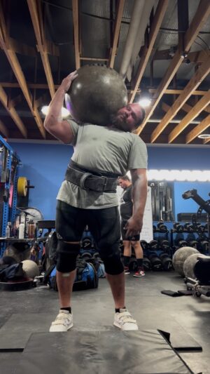 Martins Licis Instagram - Chalk-only 385lb stone to shoulder. Tiny slip, but no problem. 💪 2.5 months out from @arnoldsports and body is feeling the best it has in years. Couldn’t be more grateful. One baby step at a time, and I will inch closer to show-ready… 🤫 Don’t place your bets on me. It makes it more fun. @wreckitgym