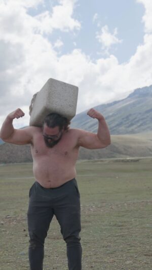 Martins Licis Instagram - Tibet Stone Lifting is no joke at 17000 ft altitude