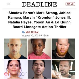 Marvin 'Krondon' Jones III Instagram - It’s an incredible blessing and honor to work alongside some of my favorite people in film and television. When I read the script I knew it would be something special and believe me it is! 
Thank you @carnojoe for your belief and creative genius. 
Thank you @kerrywashington and @omarsyofficial for such a warm welcome and for leading with love. 
Much love @simpsonstreet & @madewithlovemedia for seeing me in this great role and making it all happen 
Thank you and much love to my team @hannahmroth and @angelojcpadilla for getting it done. 
Now Let’s Go To Work! 

“ SHADOW FORCE “