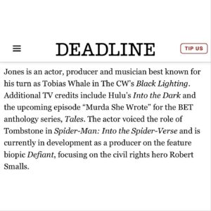 Marvin 'Krondon' Jones III Instagram - It’s an incredible blessing and honor to work alongside some of my favorite people in film and television. When I read the script I knew it would be something special and believe me it is! 
Thank you @carnojoe for your belief and creative genius. 
Thank you @kerrywashington and @omarsyofficial for such a warm welcome and for leading with love. 
Much love @simpsonstreet & @madewithlovemedia for seeing me in this great role and making it all happen 
Thank you and much love to my team @hannahmroth and @angelojcpadilla for getting it done. 
Now Let’s Go To Work! 

“ SHADOW FORCE “