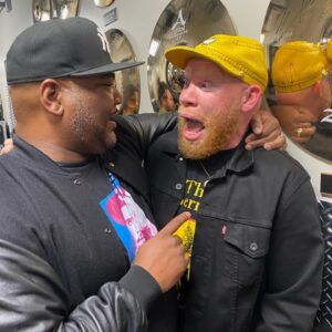 Marvin 'Krondon' Jones III Instagram - When the guys you grew up listening and learning from become your friends. Much love @plugwondelasoul who has supported me from day one & @maseo_123456 was the first DJ in New York to play my music and we have been locked in since too much history with these brothers much love @talibkweli the hardest working man in show business. Day one business in these photos , @chace_infinite @csikmixing SASGenerals 

God has blessed me in all areas of my career nights like this are a great reminder! 

Doin it for DE LA Doing it for DAVE 🙏🏼🕊️👑
