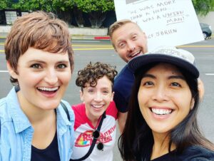 Mary Chieffo Instagram - “wa’ Dol nIvDaq matay’DI’ maQap”

“We succeed together in a greater whole.” 

— Klingon proverb 

Amazing #StarTrek & #SAGAFTRA solidarity yesterday with the #WGAStrike at Paramount Studios! 

#wgastrong #solidarity #startrekdiscovery #klingon #LLAP #representationmatters #IDIC