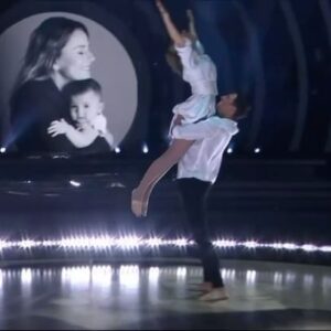 Mary Coustas Instagram - Our Sunday night’s DWTS Grand Finale ‘Tribute to Jamie’ dance. Infinite thanks to the boundless & tireless talents of my dance partner & choreographer @aricyegudkin 🕺🏻⭐️ as well as to the amazing @paulmalek @kelleyabbey @xtcostume and #teamtim @martin_bray #teammartin and so so many more individuals & departments. Your efforts, hearts & vision are so deeply appreciated. I/We Thank you 🙏🏻🤍⭐️