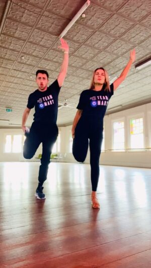 Mary Coustas Instagram - Testing out the new merch with @effiegoodthanks  #TeamMary @dancingau