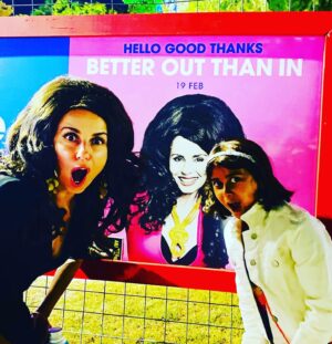 Mary Coustas Instagram - OMG it’s me and my biggest little fan 🌸⭐️🌺 #adelaidefringefestival #thebest #weloveyouadelaide #betteroutthanin