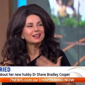 Mary Coustas Instagram - If youse see a very handsome (very taken, hands off boofheads!) doctor called Dr Shane Bradley Cooper walking around with a limp (and a very big smile I must add), don’t feel sorry for him. 
That is a result of a very fun, very productive lockdown. 
🛌 💥 
Us newlyweds definitely worked up our horizontal frequent flyer points in those months of seclusion...if youse know what I mean 😉 
#loveinlockdown #couldabeenworse #hellogoodthanks #betteroutthanin