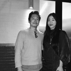 Mary H.K. Choi Instagram - A wonderful night celebrating an incredible show. Laughed so hard, cried my face off, binged the ever living fuck out out of this absolute coup of a series. Congratulations @beherelater @steveyeun @a24 @saraobery @aliwong @rekstizzy @justinmin #peninsulamentality #descendedfrommongols 🇰🇷🥩🫶 (also met Steven from Summer! IRL!)