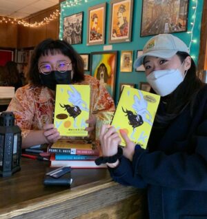 Mary H.K. Choi Instagram - Yay. First As-Am Female owned bookstore in nyc ✨ lol how is that even possible? Filled my heart to the absolute brim to see it heaving with visitors. ❤️✨🌼 So pumped to meet Lucy Yu the founder and Lisa Ko 😱 who is such an utter ledge ❤️‍🔥oh also signed some books so get them here 🍳