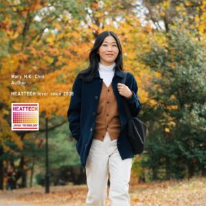 Mary H.K. Choi Instagram - I knoooooooooooow! Can you believe it? Can you imagine how FULFILLED I am in this moment? Behold: the crowning achievement of my personal brand—my UNIQLO HEATTECH Moment! 👀💕Can you even cope with how wholesome and scholarly I can look in the right light? 🍂🍃☺️Seriously, you know that HEATTECH is my actual literal favorite article of clothing and topic of conversation. But did you know that there’s this new iteration of extra warms that have a cotton lining? It’s true. You’re welcome. #sponsored @Uniqlousa ✨