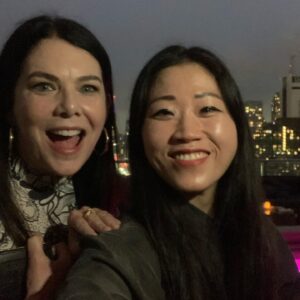 Mary H.K. Choi Instagram - Day and Night. Somebody actually went outside and it was lovely. Celebrating the LAUNCH of summer I turned pretty (season 1 out on Amazon right now!😭😭😭 it’s so good) on a rooftop with @phenomenal. Mansei with Jenny and Minjin. Also 🥰 for getting to see J. The photo I sent my brother late last night in the cab ride where we gushed about Gilmore Girls and me and @leilani_shizue_’s date night 💗