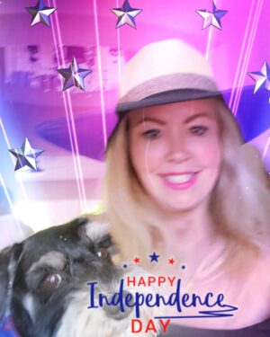 Mary Murphy Instagram - Me and my Roxie enjoying the 4th of July together !!
