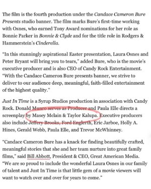 Masey McLain Instagram - We couldn’t be more proud to have written this story, produced by our amazing friend & mentor @candacecbure 🥹🎬 Words can’t describe what it meant to do this project together - we saw God do some incredible things behind the scenes and on screen!!! Mark your calendars for March 26th to watch the special premiere on @greatamericanfamily JUST IN TIME for Easter! 😉💐💕