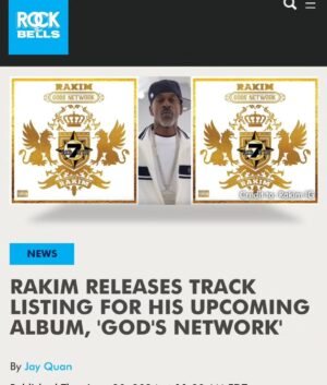 Masta Killa Instagram - Thank You to all the publications worldwide who have been showing love for the new single "BE ILL" by @thegodrakim x @official_kurupt x @mastakillamusic off the forthcoming "GODS NETWORK (REB7RTH)" dropping July 26!!

Digital x Vinyl x CDs x Cassettes x Merch x NFTs x More available while supplies last at WWW.RAKIMPRESENTS.COM 

@rockthebells @thesource @tmz_tv @nytimes @swaysuniverse @statikselekt @rosenbergradio @rapradarpodcast @rollingstone @spinmag @vibemagazine @hotnewhiphop @pitchfork @stereogum @fakeshoredrive @okayplayer @hiphopdx @ambrosiaforheads and much more!

The 1st Ever Fully Produced x Cuts x Rhymes Rakim project with an all star cast of the industries greatest talents is upon us.