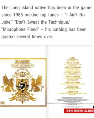 Masta Killa Instagram - Thank you @tmz_tv for the love via @thegodrakim 

"BE ILL" @thegodrakim x @official_kurupt x @mastakillamusic is now streaming worldwide   video out now!!!

Pre-Order "GODS NETWORK (REB7RTH)" now via Digital x CD x Vinyl x Cassette x More at WWW.RAKIMPRESENTS.COM 

The 1st Ever FULLY Produced   Rhymes   Cuts release from The 18th Letter and an all star cast of the industries elite!