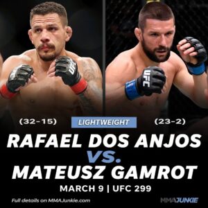 Mateusz Gamrot Instagram - Mateusz Gamrot will welcome former champ Rafael dos Anjos back to lightweight #UFC299

🔗 FULL STORY IN BIO