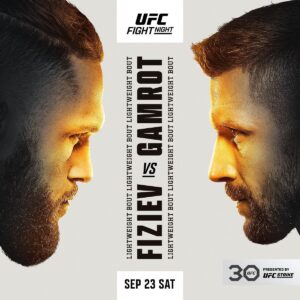 Mateusz Gamrot Instagram - Oficjalny plakat gali UFC - 23 wrzesień Las Vegas 🔥🇵🇱
Cant wait!!! 🥷⚔️