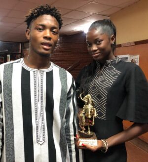 Mati Diop Instagram - #cineburkina #fespaco @atlantique_lefilm 
@mamebintasane @ibrahima8906 @fabacaryassymby #ibrahimambaye #omarsall 

Merci 💋💋 @sophiezinga @cadolle_official