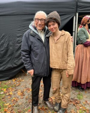 Matia Jackett Instagram - For just over 20 days I had the honour to work on @boyinthewoodsfilm, which shares the true story of Maxwell Smart and his courageous story of surviving WWll. My time on @boyinthewoodsfilm was one of the best experiences I have ever had on a set. I Made friends, we shared stories, we had lunch together everyday, we went on long drives, we worked long hours together. What I have taken away from this set is that working on a set far away from home taught me the importance of how valuable friendship and family is. Especially friendship. Maxwell Smart was only 12 years old when he was separated from his mother, and only a few years later he had lost his best friend. I, myself cannot even fathom what he has gone through. This story is so important and it is something that should never be forgotten.

Today at 2:30PM EST on the history channel, the documentary, Cheating Hitler: Surviving the Holocaust directed by Rebecca Snow, @snowdocs is playing. I highly recommend watching it if you can. 

Also side note I guess there is some plus to looking like a 13 year old boy. ;)

#boyinthewoodsfilm