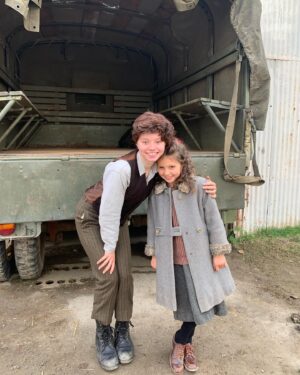Matia Jackett Instagram - For just over 20 days I had the honour to work on @boyinthewoodsfilm, which shares the true story of Maxwell Smart and his courageous story of surviving WWll. My time on @boyinthewoodsfilm was one of the best experiences I have ever had on a set. I Made friends, we shared stories, we had lunch together everyday, we went on long drives, we worked long hours together. What I have taken away from this set is that working on a set far away from home taught me the importance of how valuable friendship and family is. Especially friendship. Maxwell Smart was only 12 years old when he was separated from his mother, and only a few years later he had lost his best friend. I, myself cannot even fathom what he has gone through. This story is so important and it is something that should never be forgotten.

Today at 2:30PM EST on the history channel, the documentary, Cheating Hitler: Surviving the Holocaust directed by Rebecca Snow, @snowdocs is playing. I highly recommend watching it if you can. 

Also side note I guess there is some plus to looking like a 13 year old boy. ;)

#boyinthewoodsfilm