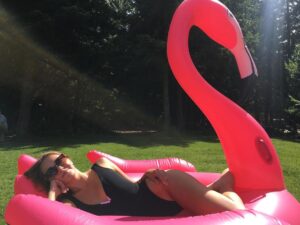 Matreya Fedor Instagram - Ready for some flocking fun in the sun ☀️