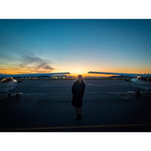Matreya Fedor Instagram - I flew a plane the other night! No, I don’t have any training. I winged it.