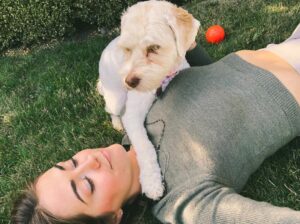 Matreya Fedor Instagram - Cuddles from my favorite lil pupperino 🐶