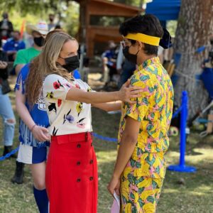 Matt Cornett Instagram - This is 1 photo short of a Frankie appreciation post…HAPPY COLOR WAR!!! 💛💙