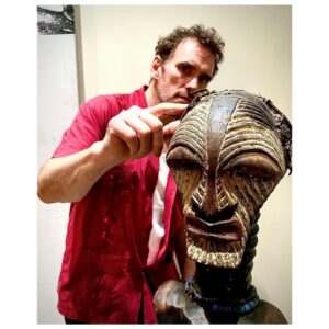 Matt Dillon Instagram - Nigerian wood carving. Dahomey head. Palm Beach. Peter Brant collection. 
Photo: @tonyshafrazi