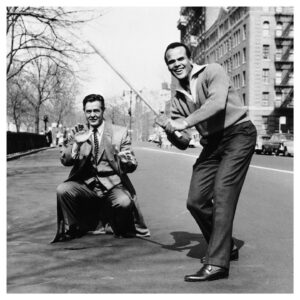 Matt Dillon Instagram - Harry Belafonte - March 1, 1927 – April 25, 2023
Rest In Peace
Harry Belafonte and Robert Ryan on the set of "Odds Against Tomorrow" (1959) New York. 
#harrybelafonte