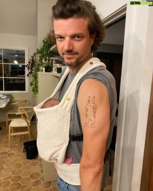 Matt Jones Instagram - Got my first tattoos! Names of my kids, a bear because it’s my spirit animal, and Hager because it was my way of taking my wife’s name @kristenhager THANK YOU @benny_shields I’m glad it was you!