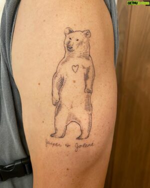Matt Jones Instagram - Got my first tattoos! Names of my kids, a bear because it’s my spirit animal, and Hager because it was my way of taking my wife’s name @kristenhager THANK YOU @benny_shields I’m glad it was you!