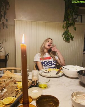 Matt Jones Instagram - I married this woman. She was born today in 1983. She’s incredible. Evidence is that she made us a branzino feast on HER birthday. Because she’s an amazing cook and I’m not. Also because all the restaurants in LA are closed. Thank god. It’s always better at home with her. In every way. I’m so lucky that she married me. Happy Birthday @kristenhager