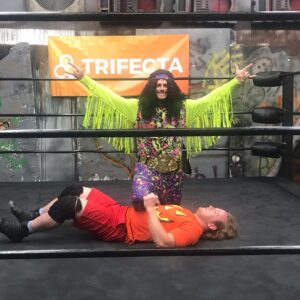 Matt Korklan Instagram - Halloween fun at the SYDOJO courtesy of @tipsyelves fantastic Halloween costumes. 👻 🎃  Go follow @tipsyelves and have yourself a MACHO Halloween, brother. @fabooandre #halloween #halloweenhavok #wrestling #tampa #wrestlingschool #luchalibre #clearwater #tipsyelves