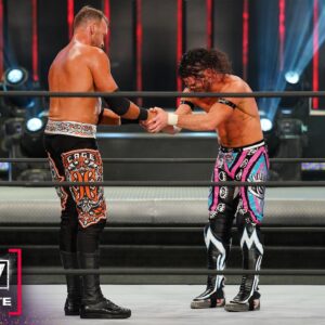 Matt Korklan Instagram - Spin kicking my way to the PPV. If you see what I’m saying, swipe right to see more! Tune in Sunday to @allelitewrestling’s #doubleornothing PPV live from Daily’s Place in Jacksonville, FL. 👁 will see you there! Find me if you want to get found. 

A huge thank you to @christian4peeps for sharing the ring with me mano a mano for the first time ever.  I train and grind everyday for the opportunity to test myself against the best in the world. 

Thank you to everyone who tuned in and constantly support us! 👁👁👁
And of course I couldn’t do this without my team:
@trifecta nutrition.  Delicious organic meal delivery (SYDAL20)
@rpstrength and @wilcoxstrengthinc for my training program.
@primalcoachjoe for the body saving therapy
@babaramdass for spiritual guidance 
@suplexwrestling cool shirts
@madcatbeard non-profit beard oil
@sevafoundation curing blindness across the globe 
@yogasault for being the best tag team partner
@ogoodness125 for the amazing wrestling gear and entrance jacket!!!

#aew #sydal #sydalbros #prowrestling #luchalibre #yoga #yogabros #zen #lsd #sydojo #jacksonville #prowrestlingtraining #tampa #clearwater #pinellascounty #namaste #njpw #jrheavyweight #aewdoubleornothing