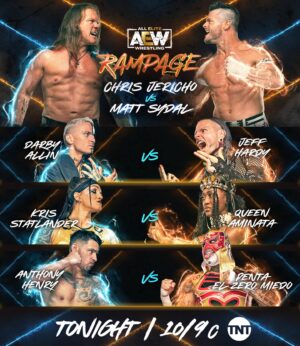 Matt Korklan Instagram - Starting the year off with the opportunity of lifetime 👁👁👁 

Challenged @chrisjerichofozzy on @aew Dynamite and here we are throwing down TONIGHT on Rampage.  Tune in!  #aew #sydal #aewrampage #jericho 

Let me know what you think afterwards!

I’ll be HOME in St. Louis this Saturday for @aew Collision and @ringofhonor 👁👁👁

📸 @pollyannadiy