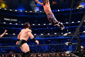 Matt Korklan Instagram - Slide show for fun. Thank you @allelitewrestling! Thank you Chicago wrestling fans and @unitedcenter! Watch #aewdynamite tonight! 
@yogasault
#sydojo #prowrestling #tampa #florida #pinellas #aew #luchalibre #sydalbros