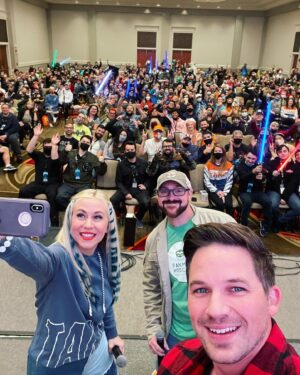 Matt Lanter Instagram - Day 2 of @ricomiccon in the books. Had a blast hanging with you all. See u tomorrow! 
#starwars #anakinandahsoka @ashleyeckstein