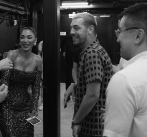 Matt Rogers Instagram - We embraced our talented friend after the performance of a lifetime feat. Nicole Scherzinger 
@bensplatt ❤️
@nicolescherzinger