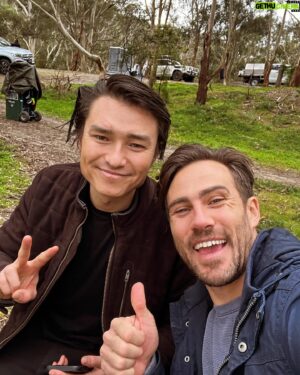 Matt Wilson Instagram - Well that was fun. 🫣 
Too many words to put down tonight for @takayah 
Not to mention i still haven’t seen the episodes of late because why live it twice 🤷🏽‍♂️
Love ya mate. And a huge 👏👏👏 to everyone involved. The toughest storyline we’ve ever had to shoot. 
@neighbours 
@hannahmonson 
@tim_kano 
@majella.davis 
@costa.dangelo 
@ellen_grimshaw 
@shaneisheev 
@jouiejouie