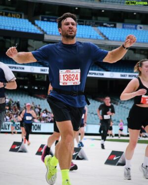 Matt Wilson Instagram - From 5km - 42km in 10weeks and finished in 3hrs 40min. 
The longest distance I ran during training was 20km. 
Couldn’t be prouder of myself right now! The runners high is real.
I started cramping at around 29km and it hit the hurt locker soon after that. Seeing so many people push themselves to the limit (some beyond) was powerful. Definitely not the last marathon I’m entering!

Thank you to @jessicaleewilson1 for pushing me to run even when the kids were running wild. It would have been impossible without you. 
@lonsdale.build for bringing me back to life with 6km to go! Legend! 
@_iron_ryan_ the world championship iron man competitor who wrote me a SOS running plan that kept me injury free. 
And @newbalance for sponsoring my run with the best kicks for my mission. 

#wooooooooooo @melbmara