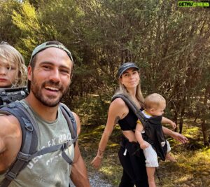 Matt Wilson Instagram - Before kids we’d always believed that when we had kids they would “just come along on our trips” and do what we always do and we “wouldn’t change our lifestyle, they would just become a part of it” 😂. What a fallacy that was. 
It’s taken 3 yrs for us to figure it out and now we’re making it work (within reason). 
And a shout out to our neighbours who lent us the hiking carrier. Any suggestions for hiking carriers throw them at us!