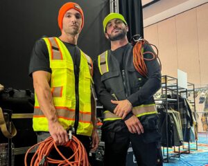 Matthew Andrews Instagram - Had a blast working with this team for @catworkwear !! 
@wilhelmina.miami Squad was 🔥
Always great meeting new people and learning more of the industry! Everyone on the team was super nice and helpful! Can’t wait to work together again! 

#model #fitmodel #wilhelminamodels #catworkwear