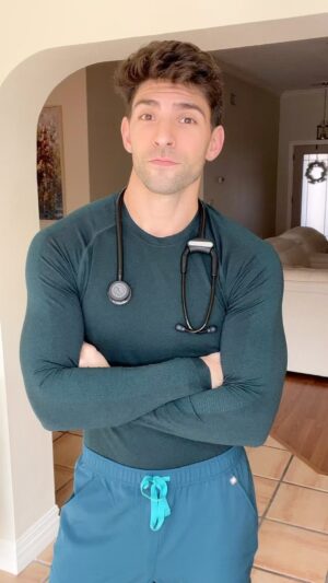 Matthew Andrews Instagram - What trend should i do next!? 

#nurse #wantsomethingthatiwant #reels #wearfigs